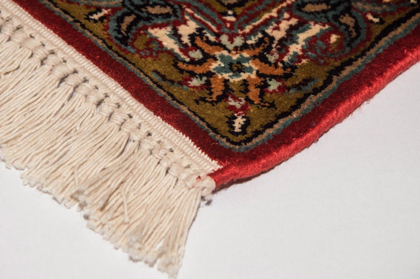Seda da Caxemira Tapete 218x156cm - Tapete Oriental
