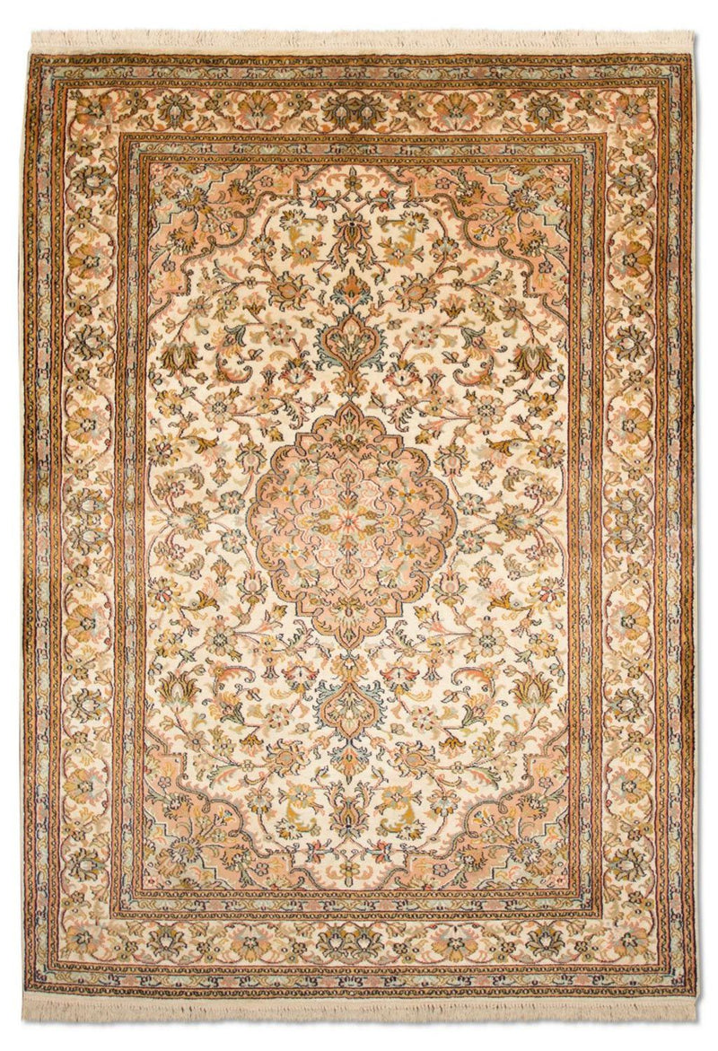Seda da Caxemira Tapete 184x124cm - Tapete Oriental