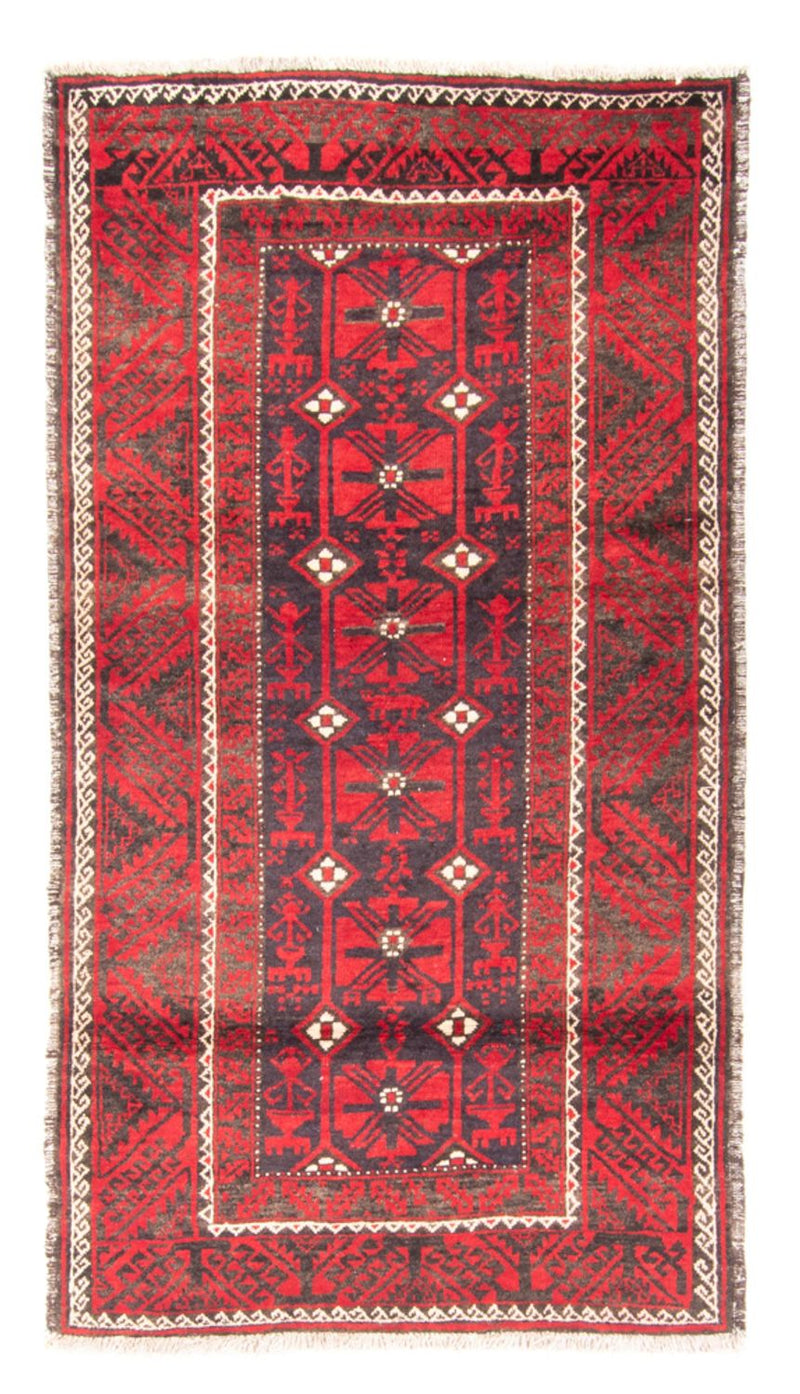 Corredor Tapete Baluch - 205 x 112 cm - vermelho