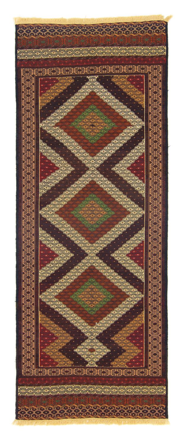 Kilim afegão Tapete 222x85cm