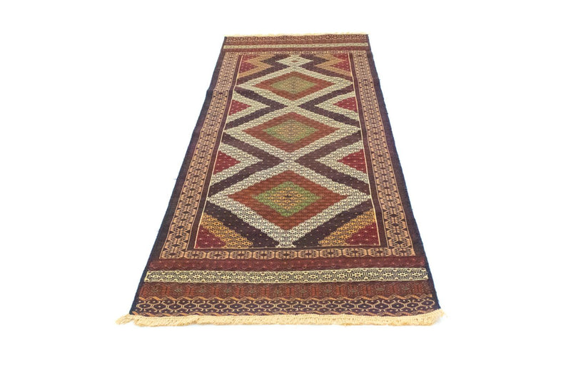 Kilim afegão Tapete 222x85cm