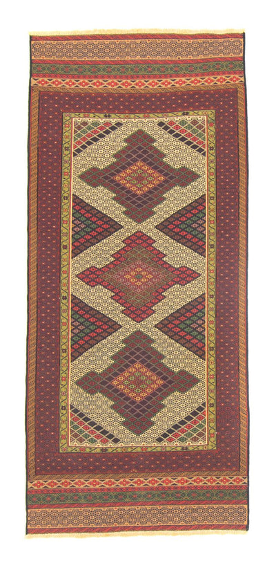 Kilim afegão Tapete 88x191cm
