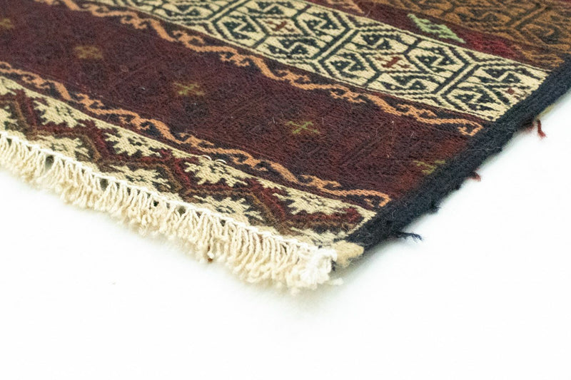 Tapete Kelim - Oriental - 188 x 121 cm - castanho