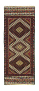 Corredor Tapete Kelim - Oriental - 190 x 75 cm - castanho