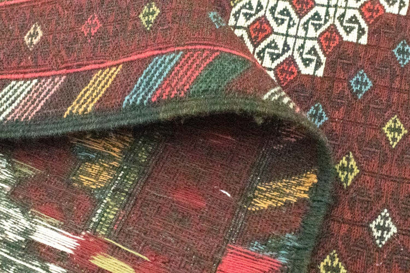 Corredor Tapete Kelim - Oriental - 190 x 75 cm - castanho