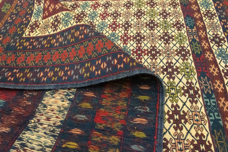 Kilim afegão Tapete 186x126cm