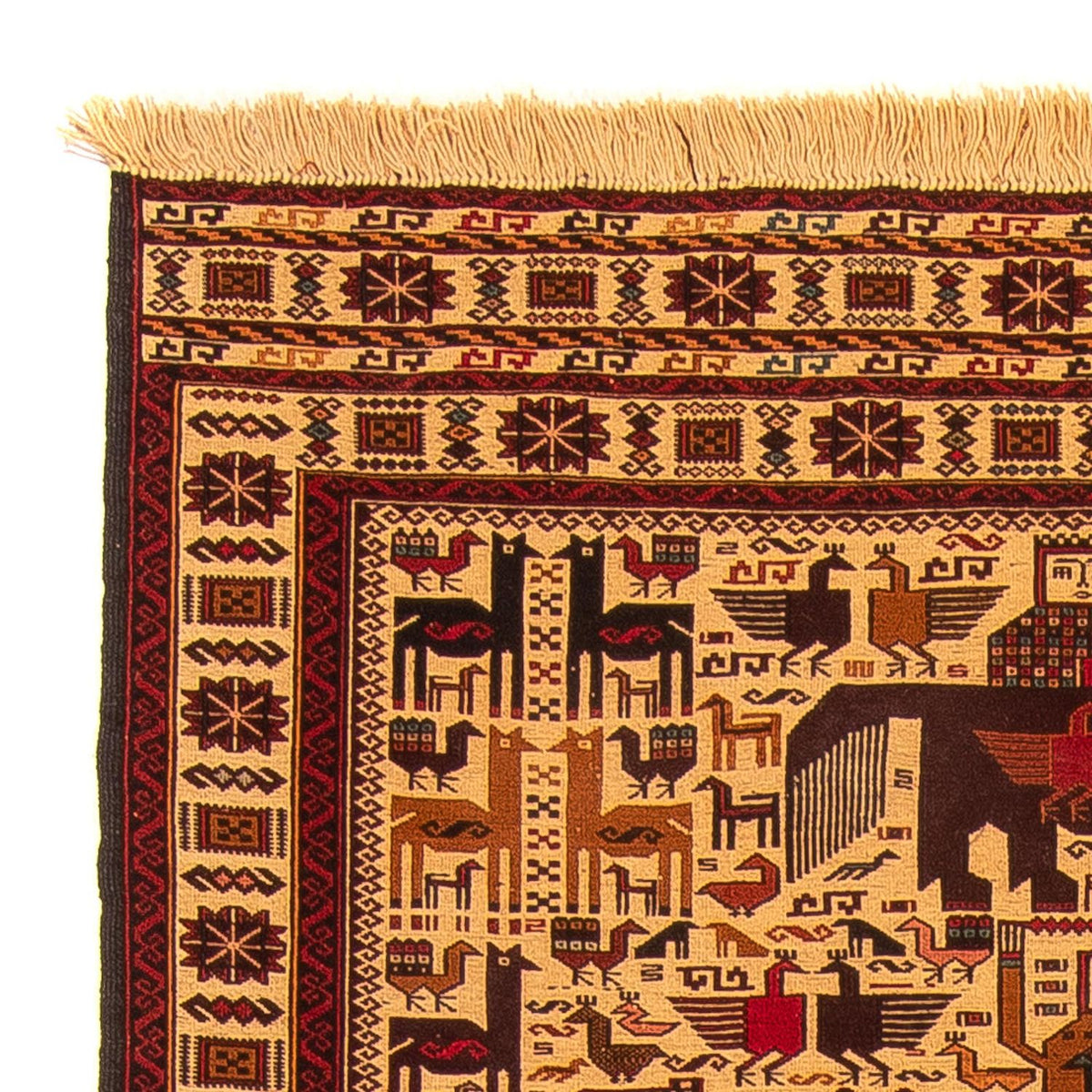 Kilim afegão Tapete 122x200cm