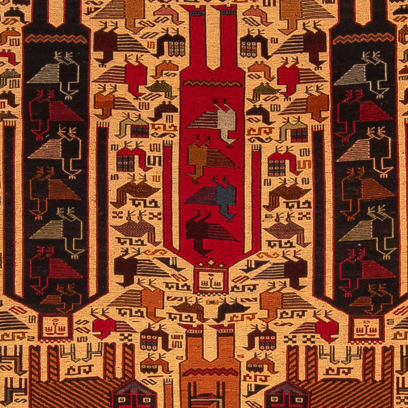 Kilim afegão Tapete 129x197cm