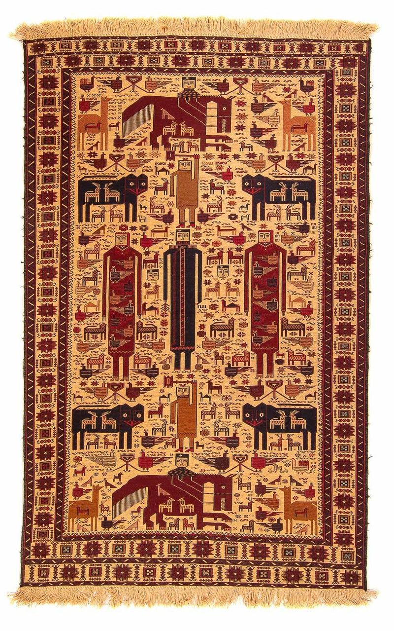Kilim afegão Tapete 124x194cm