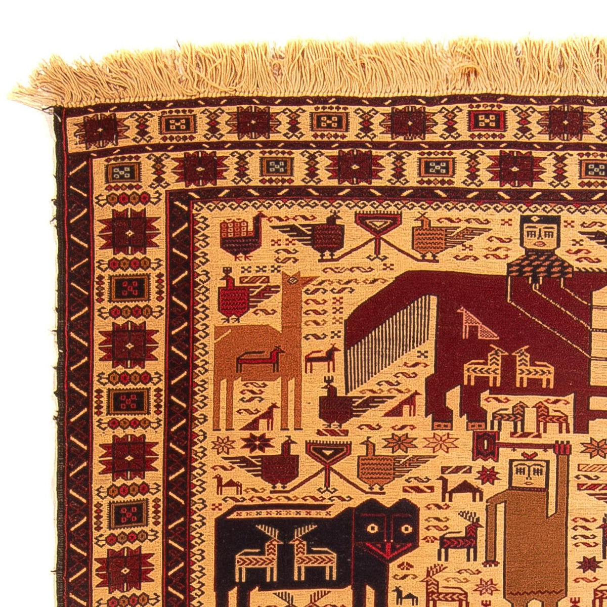 Kilim afegão Tapete 124x194cm