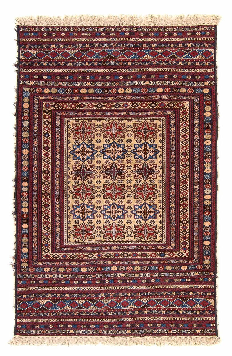 Tapete Kelim - Oriental - 192 x 122 cm - multicolorido