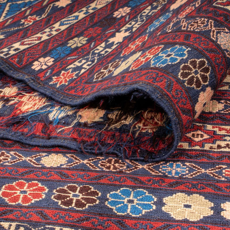 Tapete Kelim - Oriental - 192 x 122 cm - multicolorido