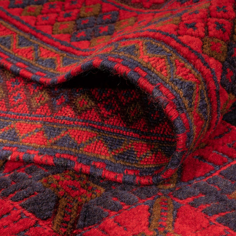 Tapete Kelim - Oriental - 199 x 141 cm - vermelho escuro