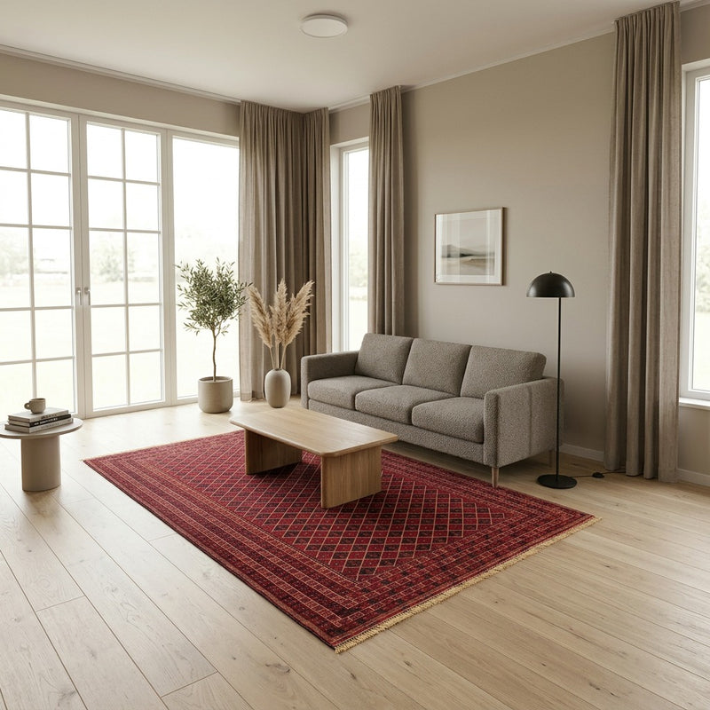 Kilim afegão Tapete 196x296cm
