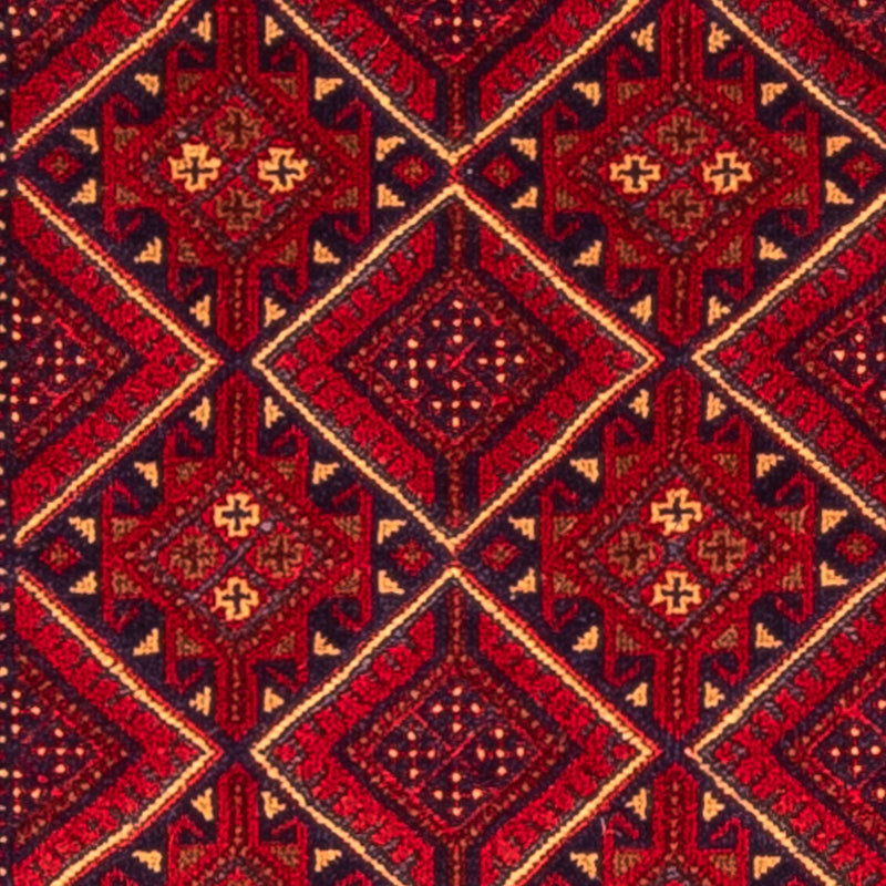 Corredor Tapete Kelim - Oriental - 279 x 81 cm - vermelho escuro