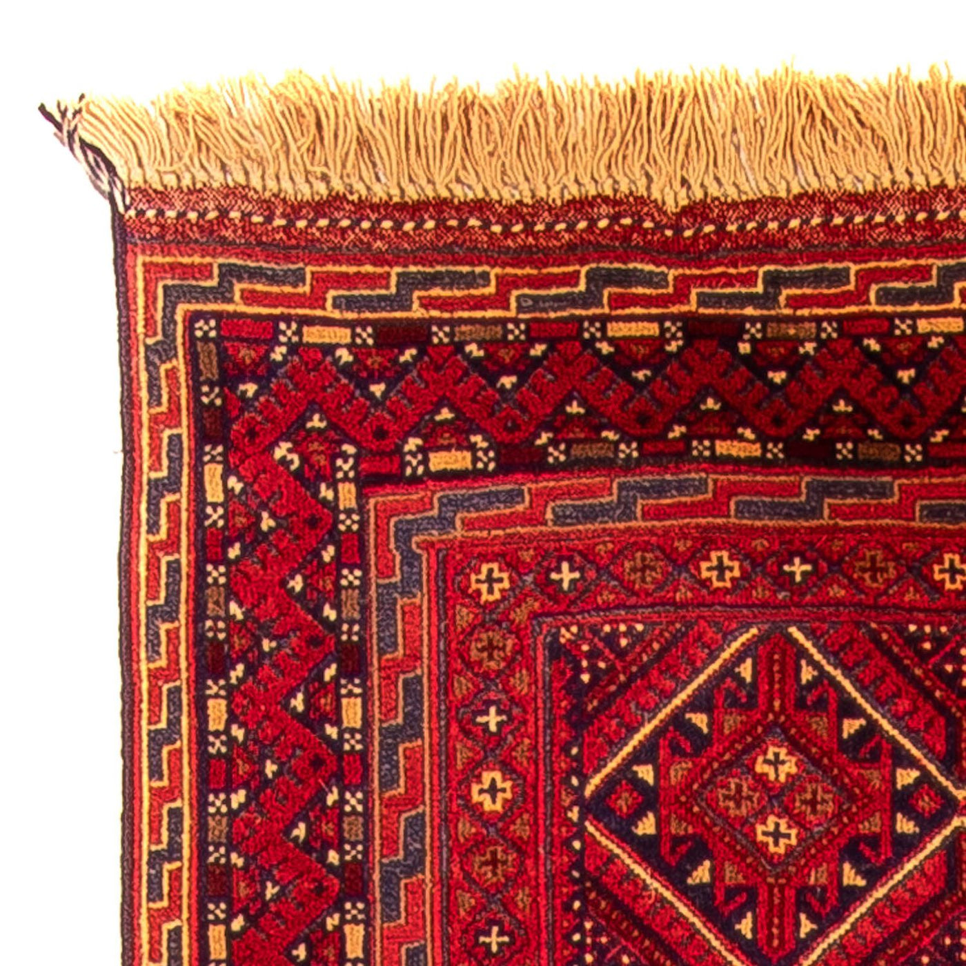Corredor Tapete Kelim - Oriental - 279 x 81 cm - vermelho escuro