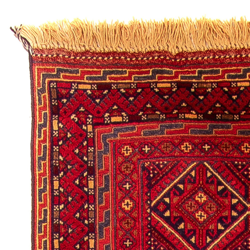 Corredor Tapete Kelim - Oriental - 279 x 81 cm - vermelho escuro