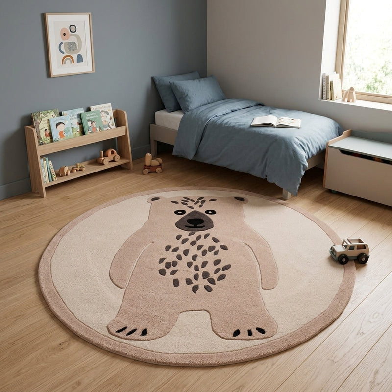 Urso Polar Tapete Infantil Redondo