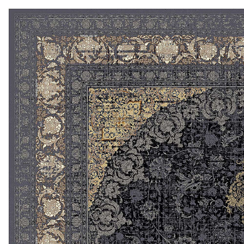 Tapete de tecido oriental Golden Glam