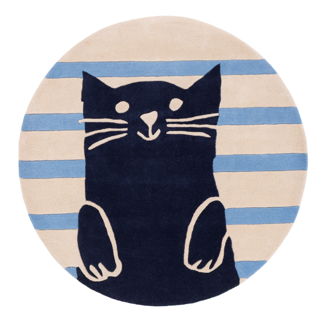 Gato Tapete Infantil Redondo