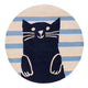 Gato Tapete Infantil Redondo