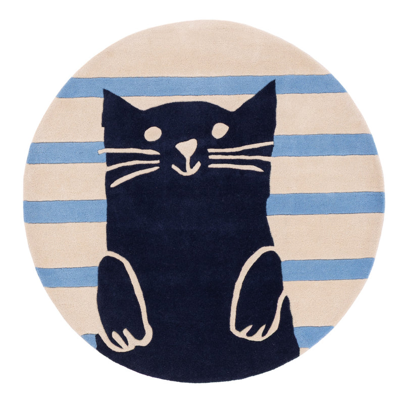 Gato Tapete Infantil Redondo