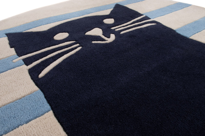 Gato Tapete Infantil Redondo