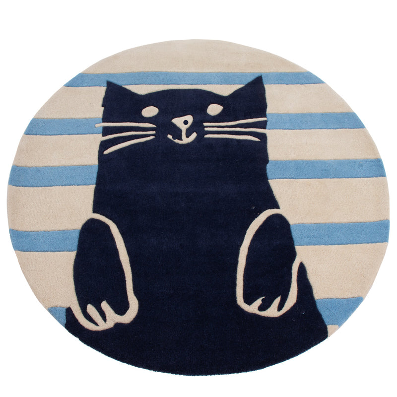 Gato Tapete Infantil Redondo