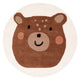Rosto de Urso Tapete Infantil Redondo