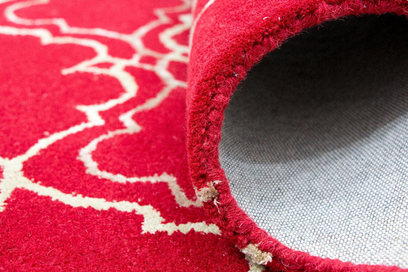 Wollteppich 240 x 152 cm Wohnzimmer Teppich