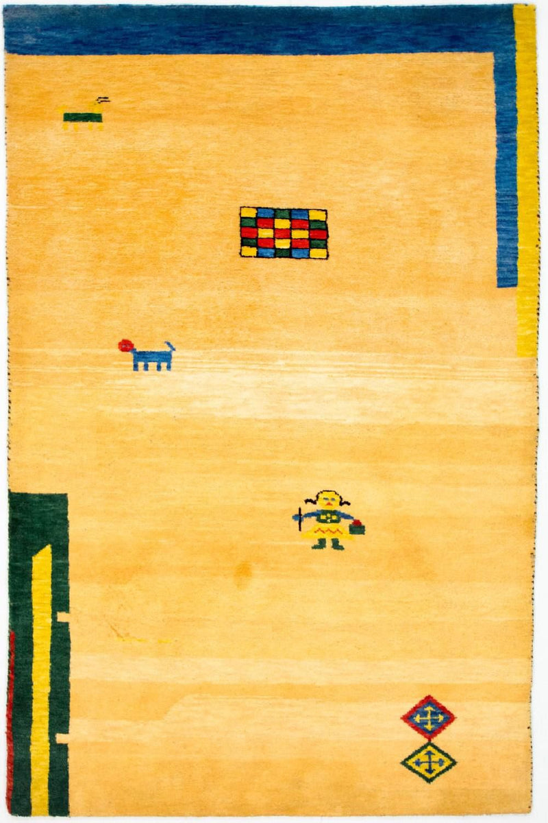 Gabbeh Indo Tapete 193x121cm - Tapete de lã