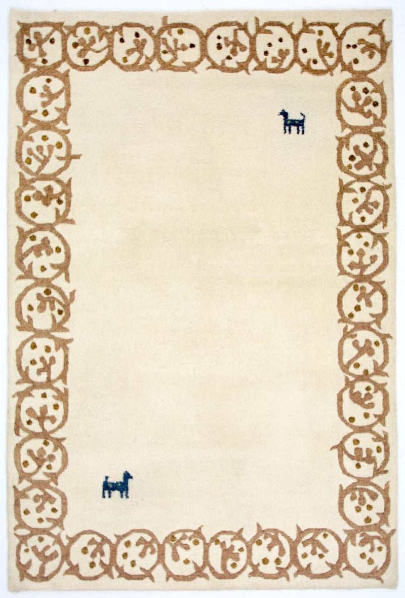 Gabbeh Indo Tapete 228x155cm - Tapete de lã