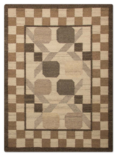 Kilim moderno Tapete 140x200cm - Tapete de lã