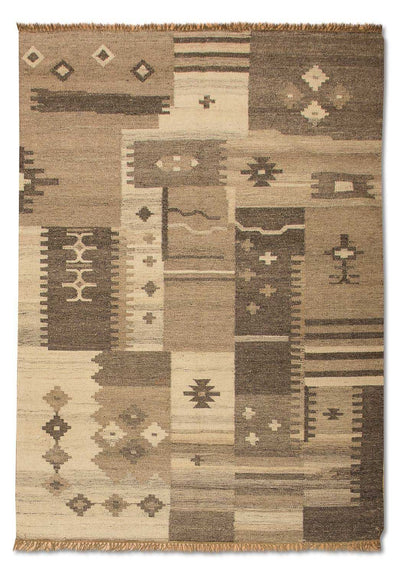 Kilim moderno Tapete 140x200cm - Tapete de lã