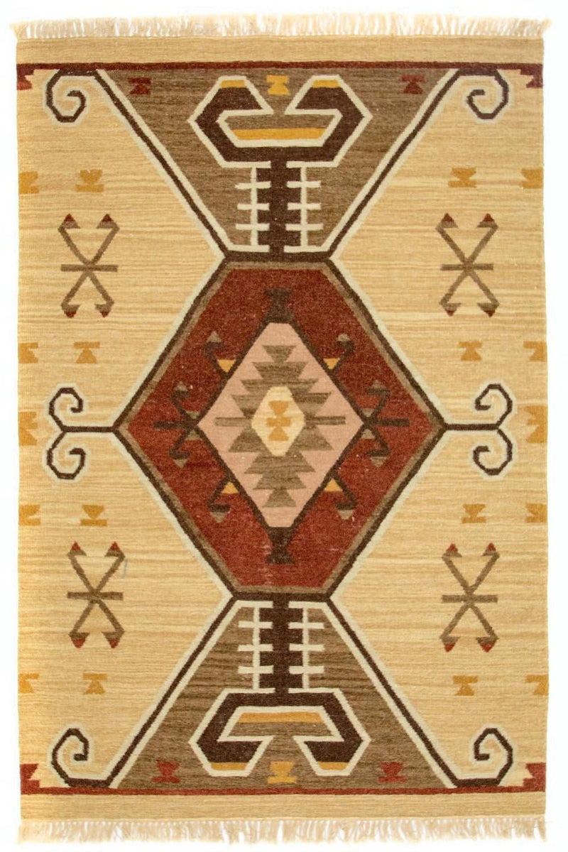 Kilim moderno Tapete 187x126cm - Tapete de lã