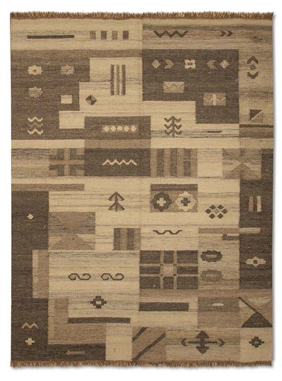 Kilim moderno Tapete 140x200cm - Tapete de lã