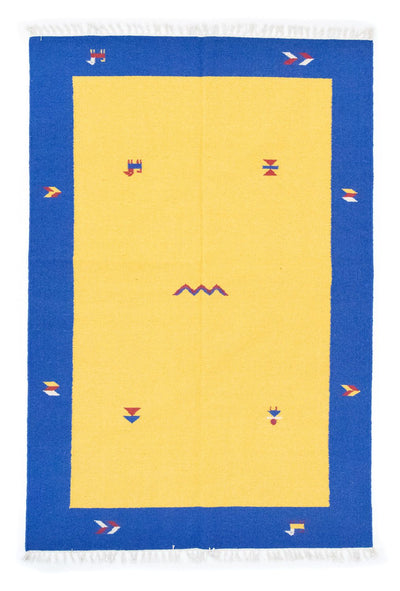 Kilim moderno Tapete 140x200cm - Tapete de lã