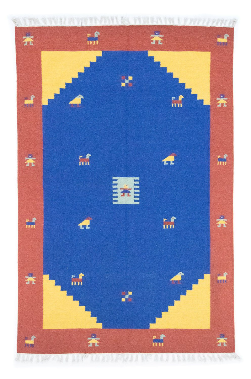 Kilim moderno Tapete 140x200cm - Tapete de lã