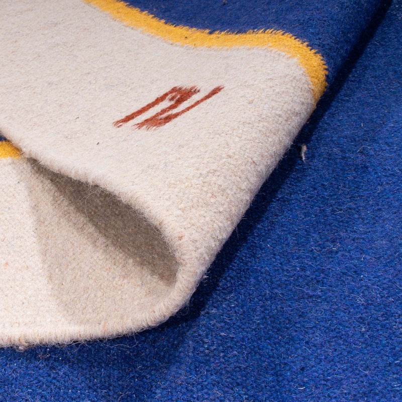 Tapete Kelim - Trendy - 240 x 170 cm - azul escuro