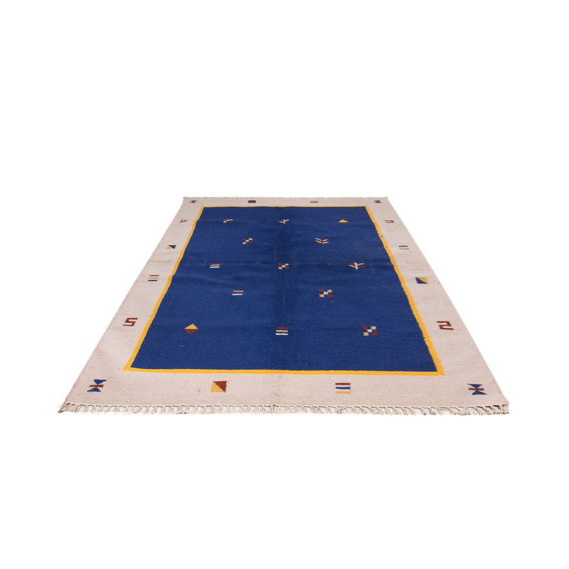 Tapete Kelim - Trendy - 240 x 170 cm - azul escuro