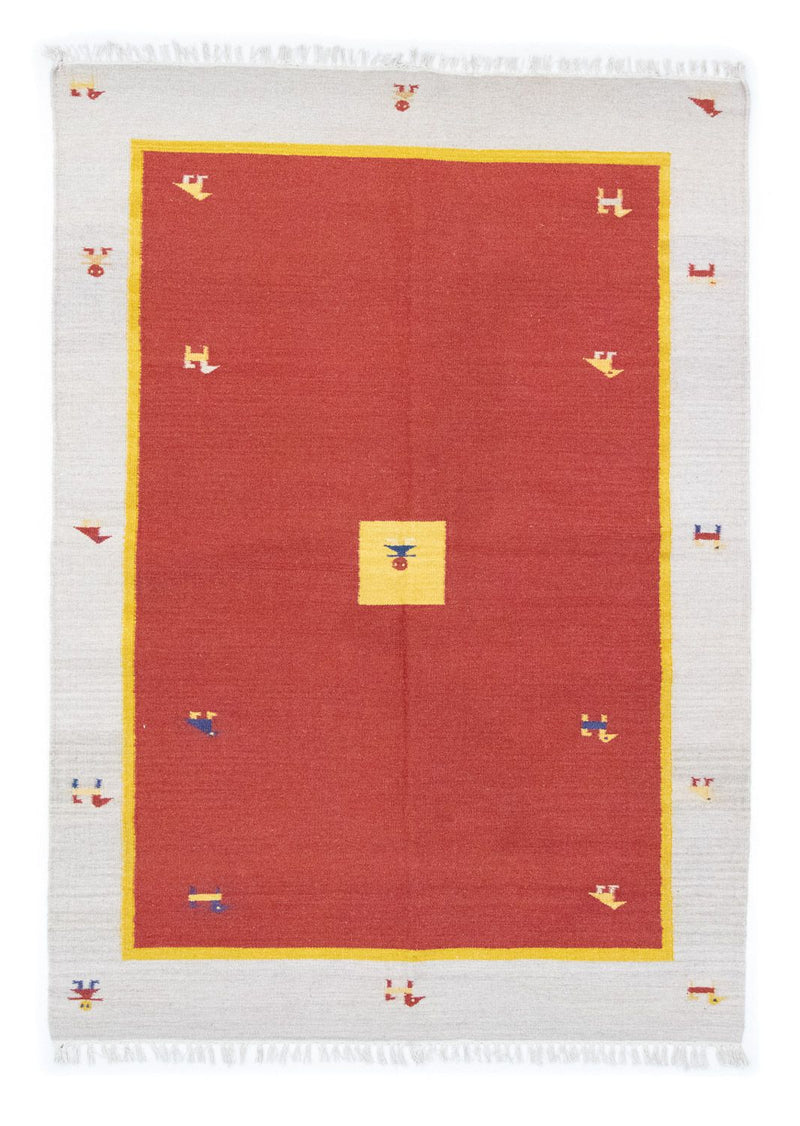 Kilim moderno Tapete 140x200cm - Tapete de lã