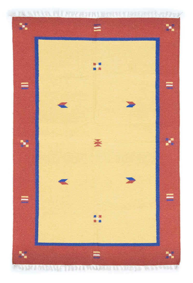 Kilim moderno Tapete 140x200cm - Tapete de lã