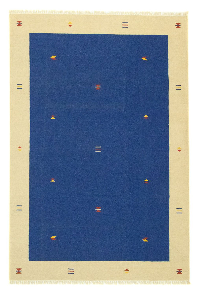Kelim Teppich - Trendy 300 x 200 cm - blau