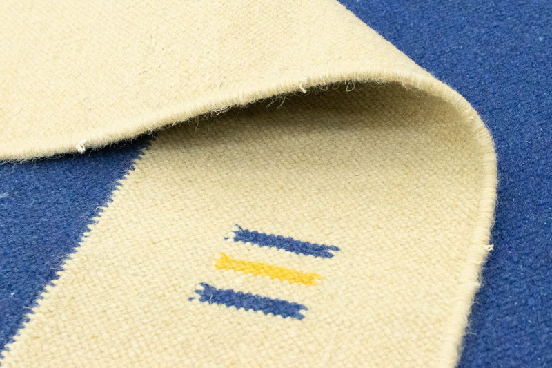 Kelim Teppich - Trendy 300 x 200 cm - blau