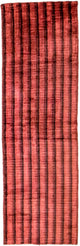 Corredor Tapete de viscose - 203 x 63 cm - vermelho