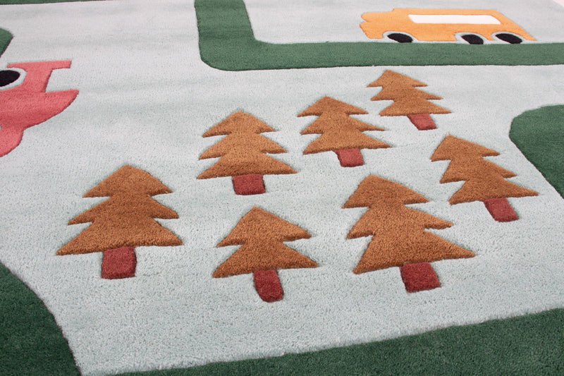 Kinderteppich Spielstraße Autos