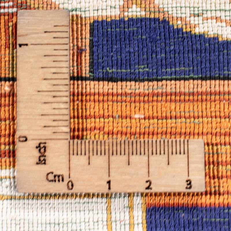 Qom seda Tapete 56x71cm - Tapete persa - azul escuro