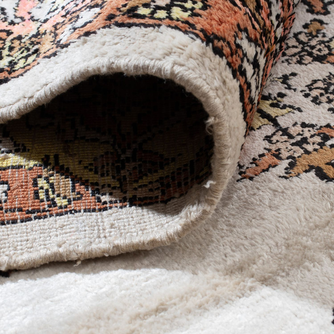 Tapete de seda - Kashmir Silk - 158 x 93 cm - bege