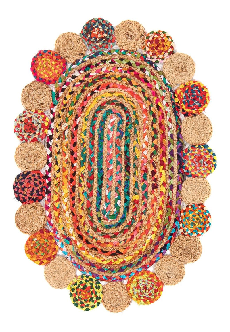 Tapete de juta Tapete 91x61cm - Tapete de lã