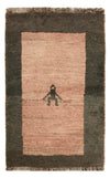 Gabbeh persa Tapete 56x82cm - Tapete de lã - Rectangular / Bege / 56 x 82 cm Rectangular